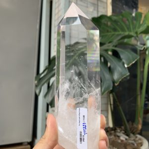 Trụ Thạch Anh Trắng trong – Clear Quartz Point, KL: 528GRAM (TTT221)