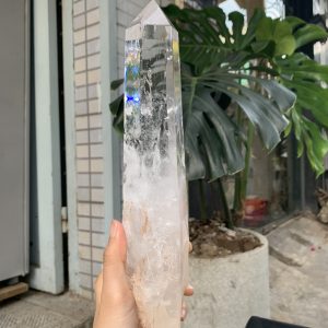 Trụ Thạch Anh Trắng trong – Clear Quartz Point, KL: 1,148KG (TTT235)