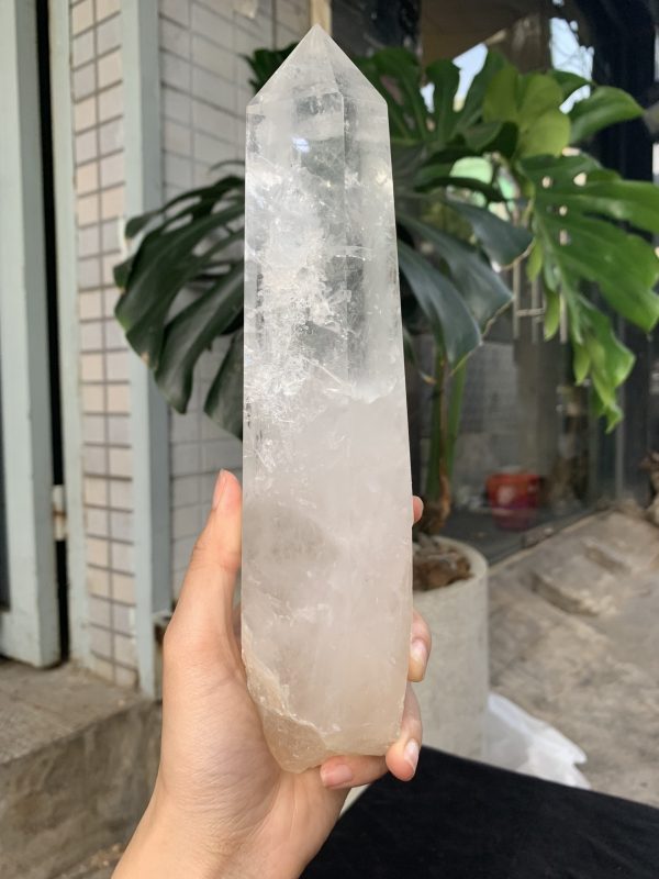 Trụ Thạch Anh Trắng trong – Clear Quartz Point, KL: 1,102KG (TTT259)