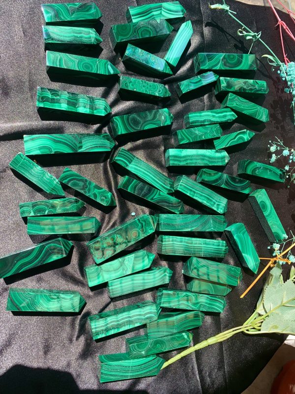 Trụ đá Lông công (Malachite) 6-7cm | CADA DECOR