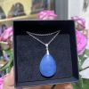 Dây chuyền bạc giọt nước Aquamarine