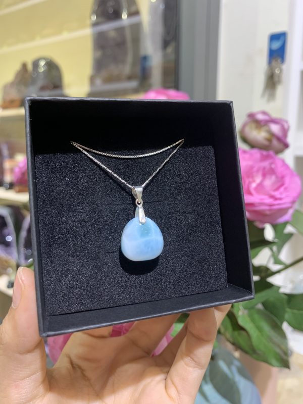 Dây chuyền bạc Larimar | CADA DECOR