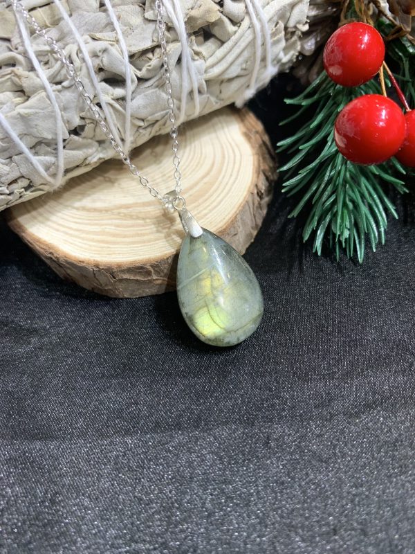 Dây chuyền bạc giọt nước Labradorite | CADA DECOR