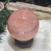 Bi cầu Thạch Anh Hồng sao – Rose Quartz Sphere (BH218), ĐK: 9,6CM, KL: 1,33KG