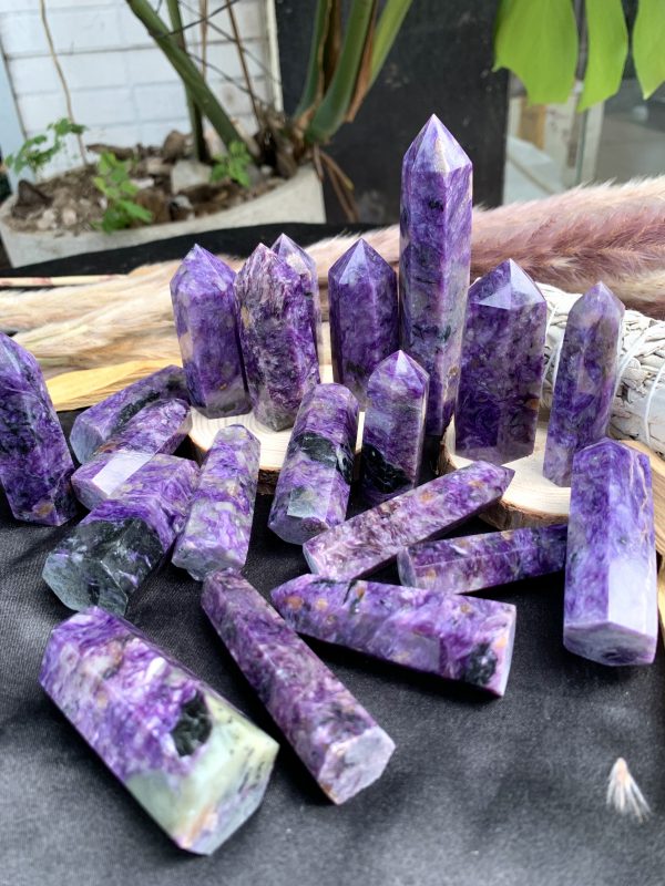 Trụ mắt rồng - Charoite | CADA DECOR