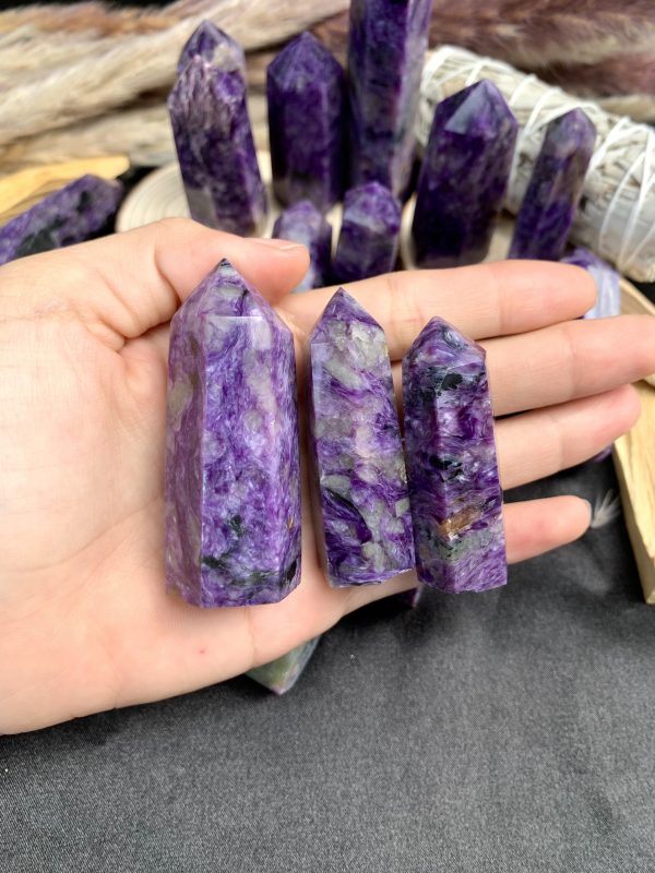 Trụ mắt rồng - Charoite | CADA DECOR