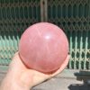 Bi cầu Thạch Anh Hồng sao – Rose Quartz Sphere (BH221), ĐK: 9,6CM, KL: 1,328KG