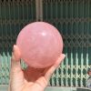 Bi cầu Thạch Anh Hồng sao – Rose Quartz Sphere (BH221), ĐK: 9,6CM, KL: 1,328KG