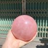 Bi cầu Thạch Anh Hồng sao – Rose Quartz Sphere (BH221), ĐK: 9,6CM, KL: 1,328KG