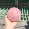 Bi cầu Thạch Anh Hồng sao – Rose Quartz Sphere (BH219), ĐK: 9,4CM, KL: 1,246KG