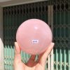 Bi cầu Thạch Anh Hồng sao – Rose Quartz Sphere (BH219), ĐK: 9,4CM, KL: 1,246KG