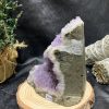 HỐC THẠCH ANH TÍM NHỎ – SMALL AMETHYST GEODE (TV422), KL: 0,574KG, KT: 9,5*10,7CM