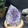 HỐC THẠCH ANH TÍM NHỎ – SMALL AMETHYST GEODE (TV421), KL: 0,714KG, KT: 11,4*11,5CM