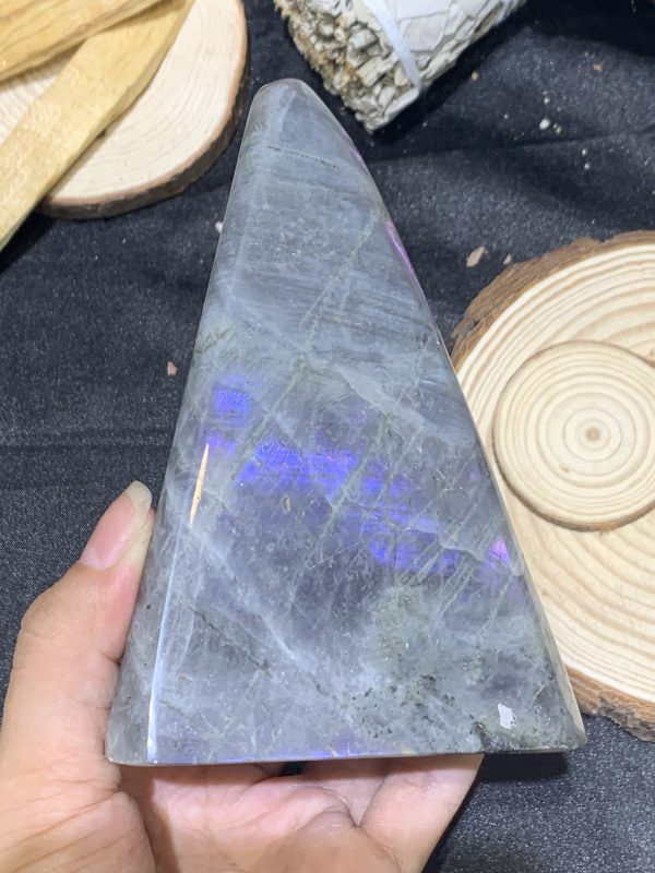 ĐÁ XÀ CỪ – HẮC NGUYỆT QUANG – Labradorite (XC228) – KL: 460GRAM