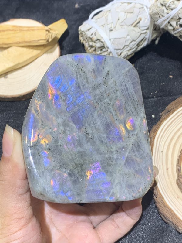 ĐÁ XÀ CỪ – HẮC NGUYỆT QUANG – Labradorite (XC222) – KL:468GRAM