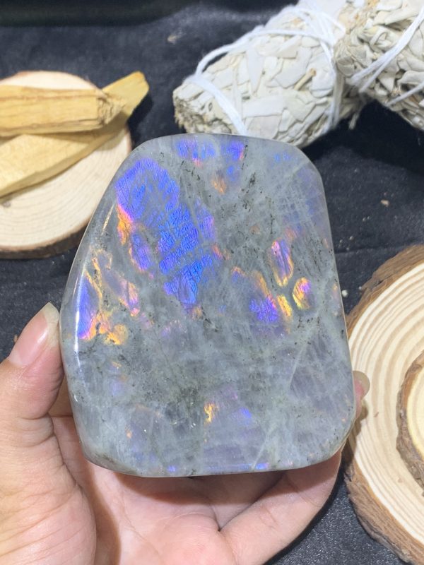 ĐÁ XÀ CỪ – HẮC NGUYỆT QUANG – Labradorite (XC222) – KL:468GRAM