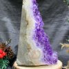 HỐC THẠCH ANH TÍM NHỎ – SMALL AMETHYST GEODE (TV450), KL: 0,915KG, KT: 17*6CM