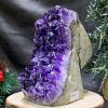 HỐC THẠCH ANH TÍM NHỎ – SMALL AMETHYST GEODE (TV513), KL: 1,015KG, KT: 13*7CM