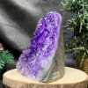 HỐC THẠCH ANH TÍM NHỎ – SMALL AMETHYST GEODE (TV487), KL: 0,695KG, KT: 12*8,5CM