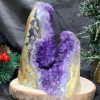 HỐC THẠCH ANH TÍM NHỎ – SMALL AMETHYST GEODE (TV507), KL: 1,42KG, KT: 14*10,5CM