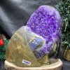 HỐC THẠCH ANH TÍM NHỎ – SMALL AMETHYST GEODE (TV507), KL: 1,42KG, KT: 14*10,5CM