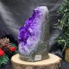 HỐC THẠCH ANH TÍM NHỎ – SMALL AMETHYST GEODE ( TV512), KL: 0,875KG, KT: 13*6,5CM