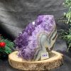 HỐC THẠCH ANH TÍM NHỎ – SMALL AMETHYST GEODE (TV462), KL: 0,645KG, KT: 11*7,5CM