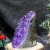 HỐC THẠCH ANH TÍM NHỎ – SMALL AMETHYST GEODE (TV472), KL: 0,59KG, KT: 13*5CM