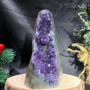 HỐC THẠCH ANH TÍM NHỎ – SMALL AMETHYST GEODE (TV500), KL: 0,435KG, KT: 12,5*5CM