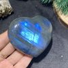 TRÁI TIM ĐÁ XÀ CỪ – Labradorite (TXC9) – KT: 6,17*7,11CM, KL: 0,174KG