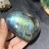 TRÁI TIM ĐÁ XÀ CỪ – Labradorite (TXC10) – KT: 6,84*7,65CM, KL: 0,256KG