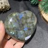 TRÁI TIM ĐÁ XÀ CỪ – Labradorite (TXC10) – KT: 6,84*7,65CM, KL: 0,256KG