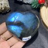 TRÁI TIM ĐÁ XÀ CỪ – Labradorite (TXC14) – KT: 6,11*6,64CM, KL: 0,168KG