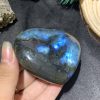 TRÁI TIM ĐÁ XÀ CỪ – Labradorite (TXC14) – KT: 6,11*6,64CM, KL: 0,168KG