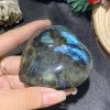 TRÁI TIM ĐÁ XÀ CỪ – Labradorite (TXC15) – KT: 6,49*3,32CM, KL: 0,162KG