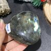 TRÁI TIM ĐÁ XÀ CỪ – Labradorite (TXC15) – KT: 6,49*3,32CM, KL: 0,162KG