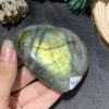 TRÁI TIM ĐÁ XÀ CỪ – Labradorite (TXC16) – KT: 3,49*7,67CM, KL: 0,230KG