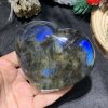 TRÁI TIM ĐÁ XÀ CỪ – Labradorite (TXC18) – KT: 7,16*8,13CM, KL: 0,28KG