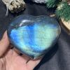 TRÁI TIM ĐÁ XÀ CỪ – Labradorite (TXC19) – KT: 7,33*8,47CM, KL: 0,296KG