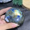 TRÁI TIM ĐÁ XÀ CỪ – Labradorite (TXC21) – KT: 6,9*7,73CM, KL: 0,236KG