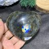 TRÁI TIM ĐÁ XÀ CỪ – Labradorite (TXC21) – KT: 6,9*7,73CM, KL: 0,236KG