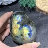 TRÁI TIM ĐÁ XÀ CỪ – Labradorite (TXC21) – KT: 6,9*7,73CM, KL: 0,236KG