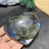 TRÁI TIM ĐÁ XÀ CỪ – Labradorite (TXC23) – KT: 7,14*7,88CM, KL: 0,278KG