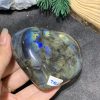 TRÁI TIM ĐÁ XÀ CỪ – Labradorite (TXC23) – KT: 7,14*7,88CM, KL: 0,278KG