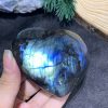 TRÁI TIM ĐÁ XÀ CỪ – Labradorite (TXC27) – KT: 7,04*7,68CM, KL: 0,264KG