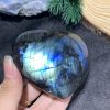 TRÁI TIM ĐÁ XÀ CỪ – Labradorite (TXC27) – KT: 7,04*7,68CM, KL: 0,264KG