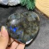 TRÁI TIM ĐÁ XÀ CỪ – Labradorite (TXC27) – KT: 7,04*7,68CM, KL: 0,264KG