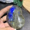 TRÁI TIM ĐÁ XÀ CỪ – Labradorite (TXC28) – KT: 6,5*7,58CM, KL: 0,234KG