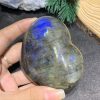 TRÁI TIM ĐÁ XÀ CỪ – Labradorite (TXC28) – KT: 6,5*7,58CM, KL: 0,234KG