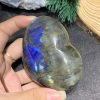 TRÁI TIM ĐÁ XÀ CỪ – Labradorite (TXC28) – KT: 6,5*7,58CM, KL: 0,234KG